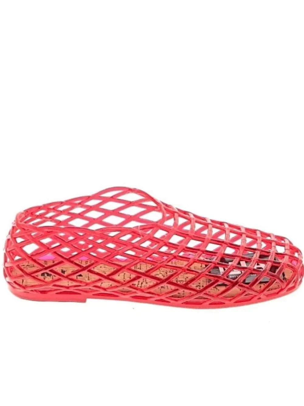 MIA Red Lattice Slip-On Flats